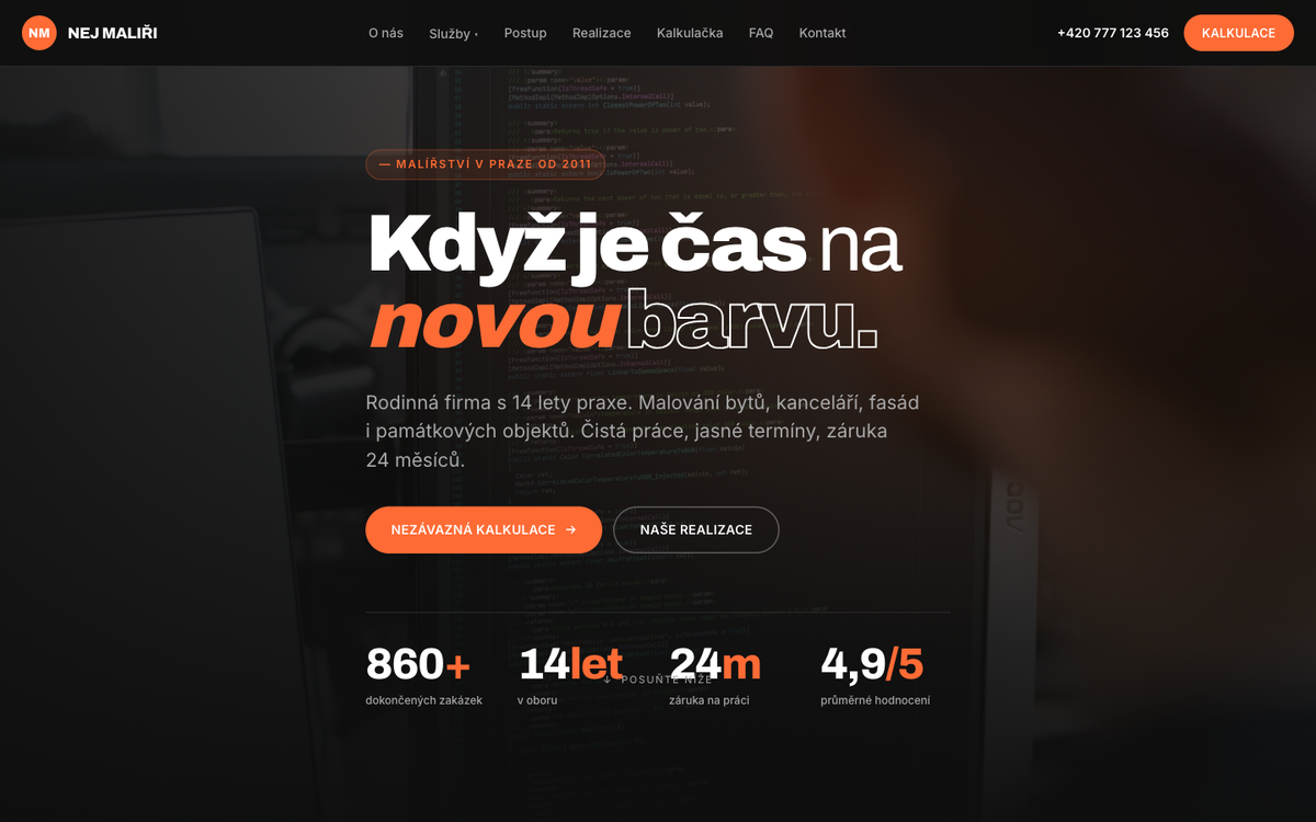 Web pro NejMaliri.cz