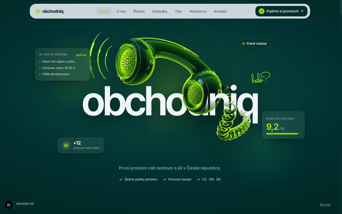 Web pro Obchodniq.cz